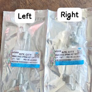 Brake Spring set for Piaggio Ape city BS2/BS4 New model